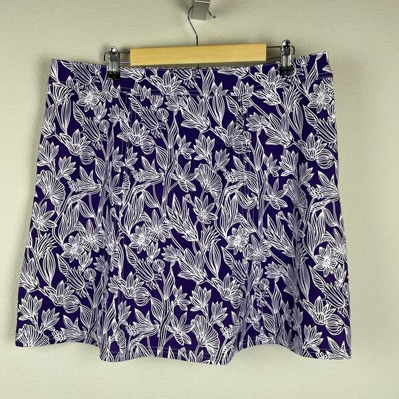 RipSkirt Length 2‎ Purple White Floral Swim Wrap Skirt Size XL Viola Print - Picture 1 of 7